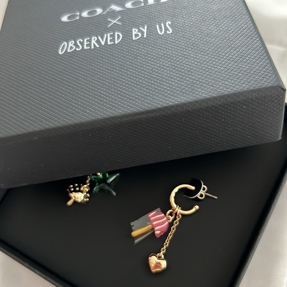 Coach x Observed By Us Gold Earrings - Picture 5 of 5